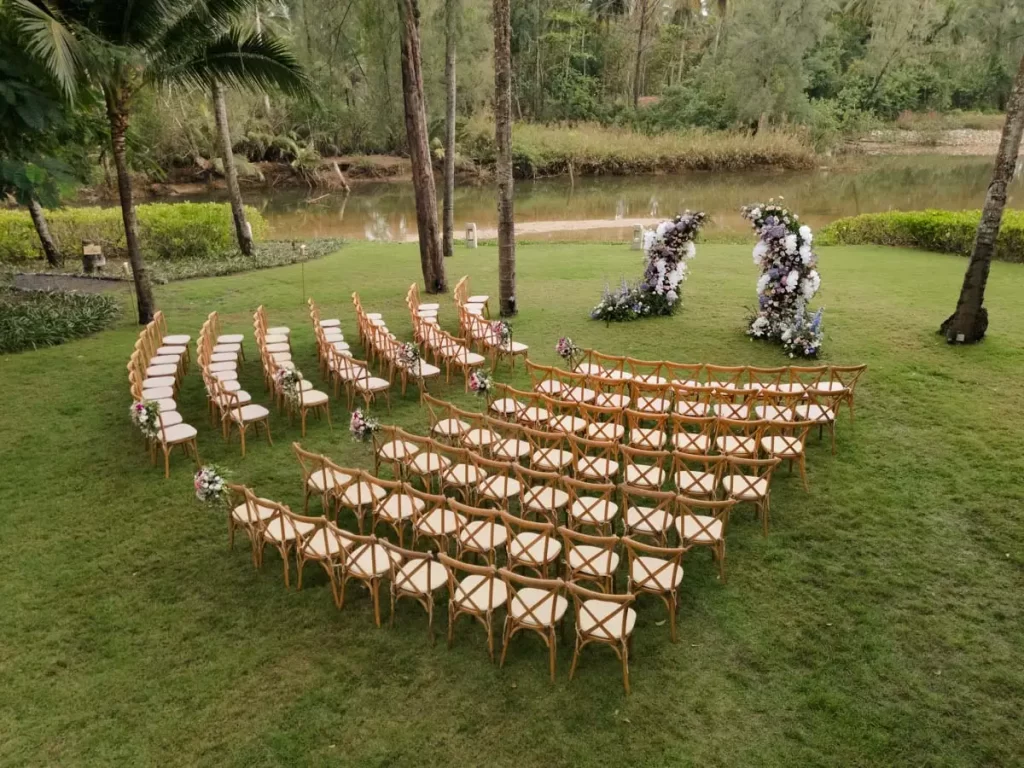 Beach wedding in Khao Lak Thailand at Devasom Resort